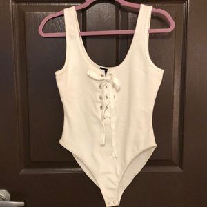 Forever 21 Lace Front Bodysuit